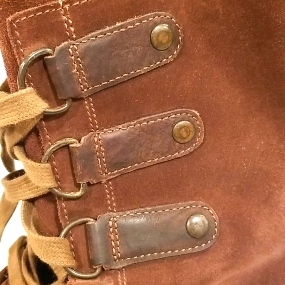- SOREL-flawless! like new Emily Lace up leather combat boots - Picture 4 of 12